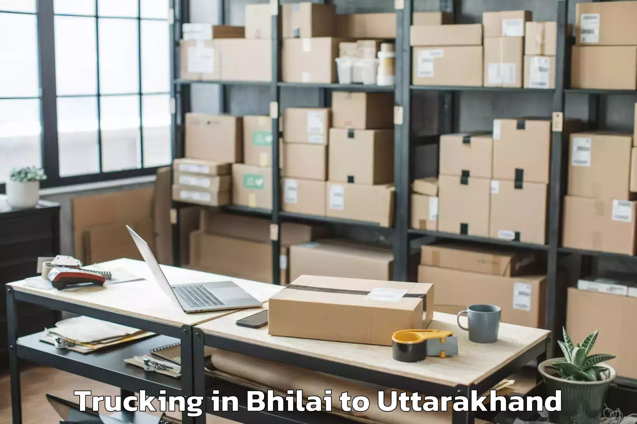 Reliable Bhilai to Ghansali Trucking